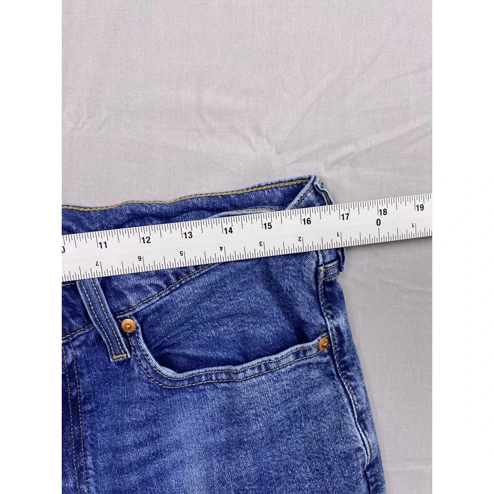 Levi 514 Straight Fit Jeans Mens 34x32 Blue Cotton Lyocell WaterLess Denim
